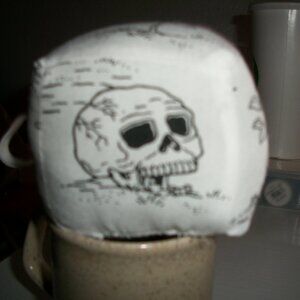 2.75" Skull & Flowers Car/Tote Dice-Handmade